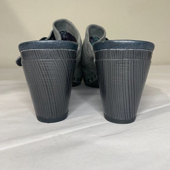 Dansko Womens Gray Nadine Suede Round Toe Slip On Studded Clog Heel Size US 9 - Picture 6 of 10